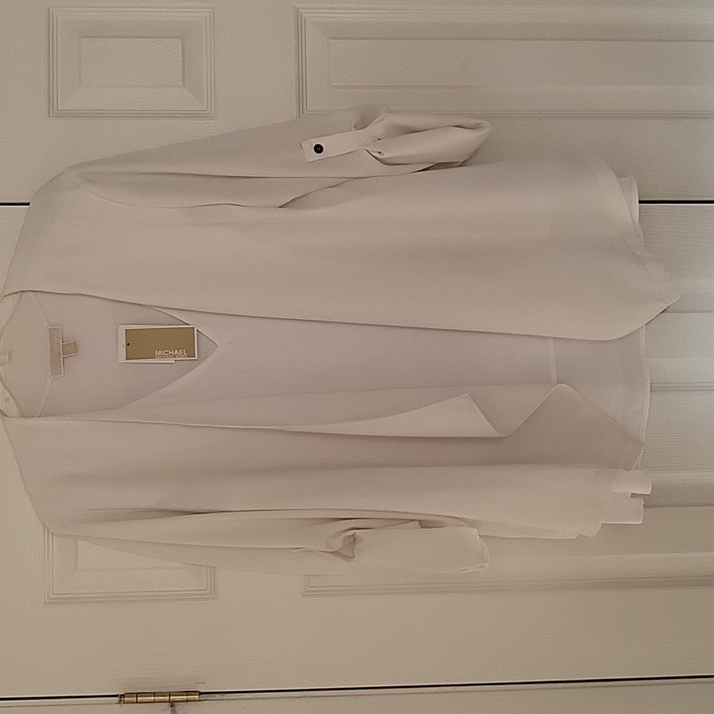 White Jacket and Michael Kors Top